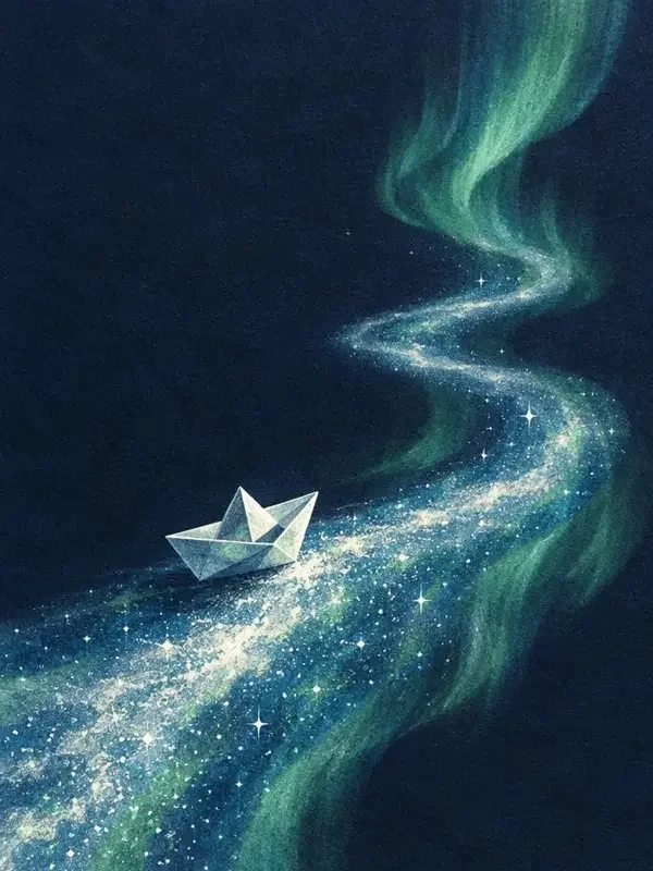 纸上银河 短剧封面，奇幻远行题材